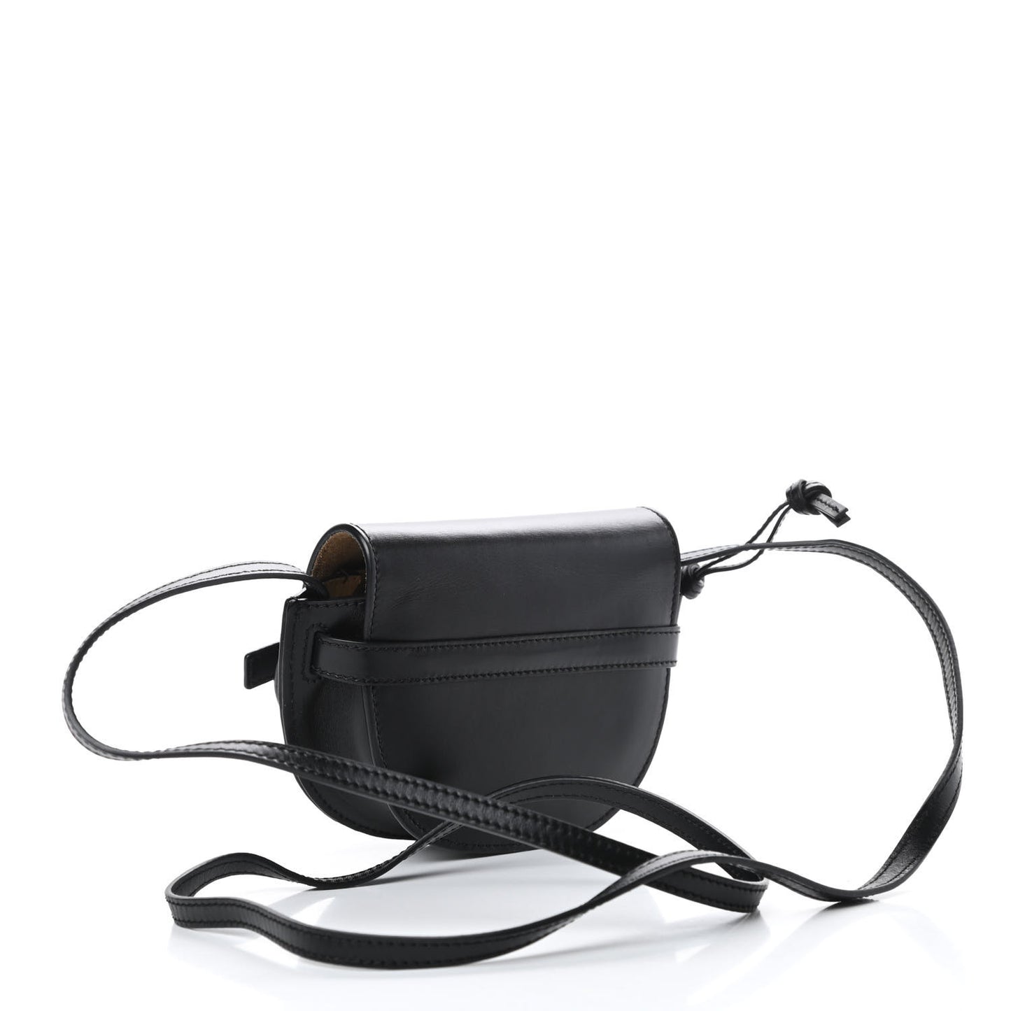 Calfskin Mini Gate Crossbody Bag Black