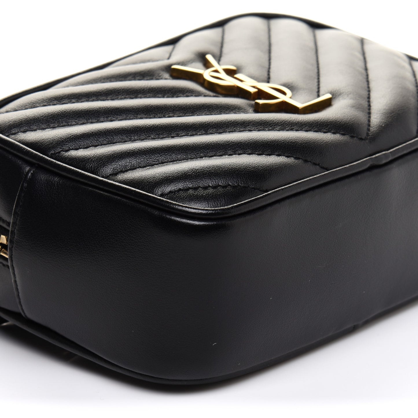 Calfskin Matelasse Monogram Lou Belt Bag Black