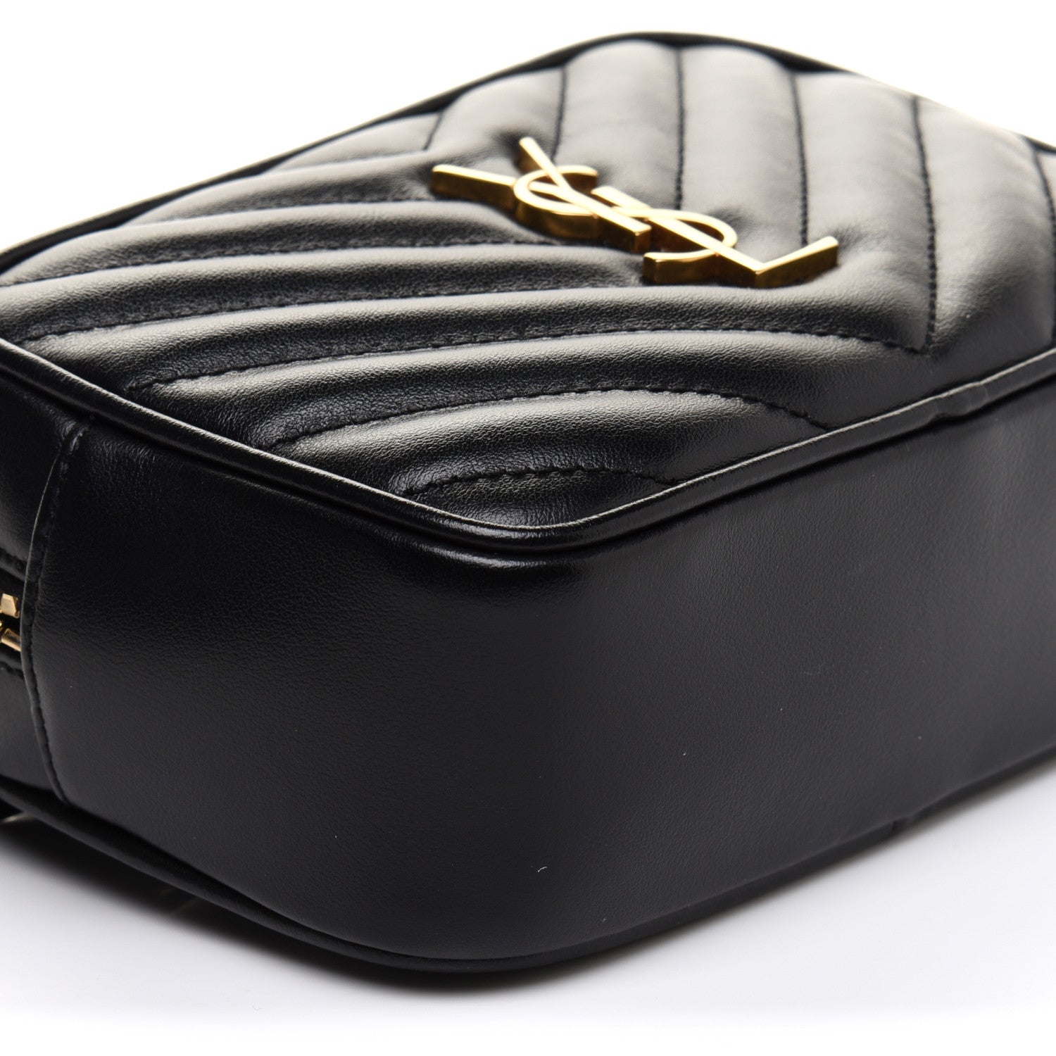 Saint Laurent Calfskin Matelasse Monogram Lou Belt Bag Black 11 of 12