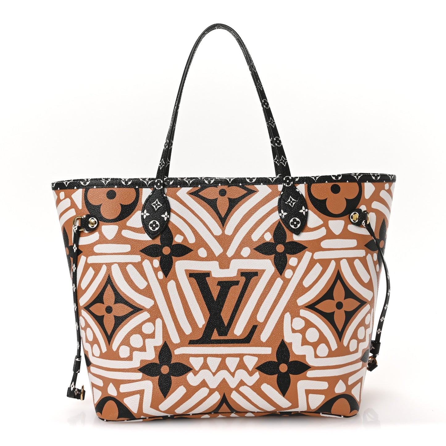 Monogram Giant Crafty Neverfull MM Creme Caramel