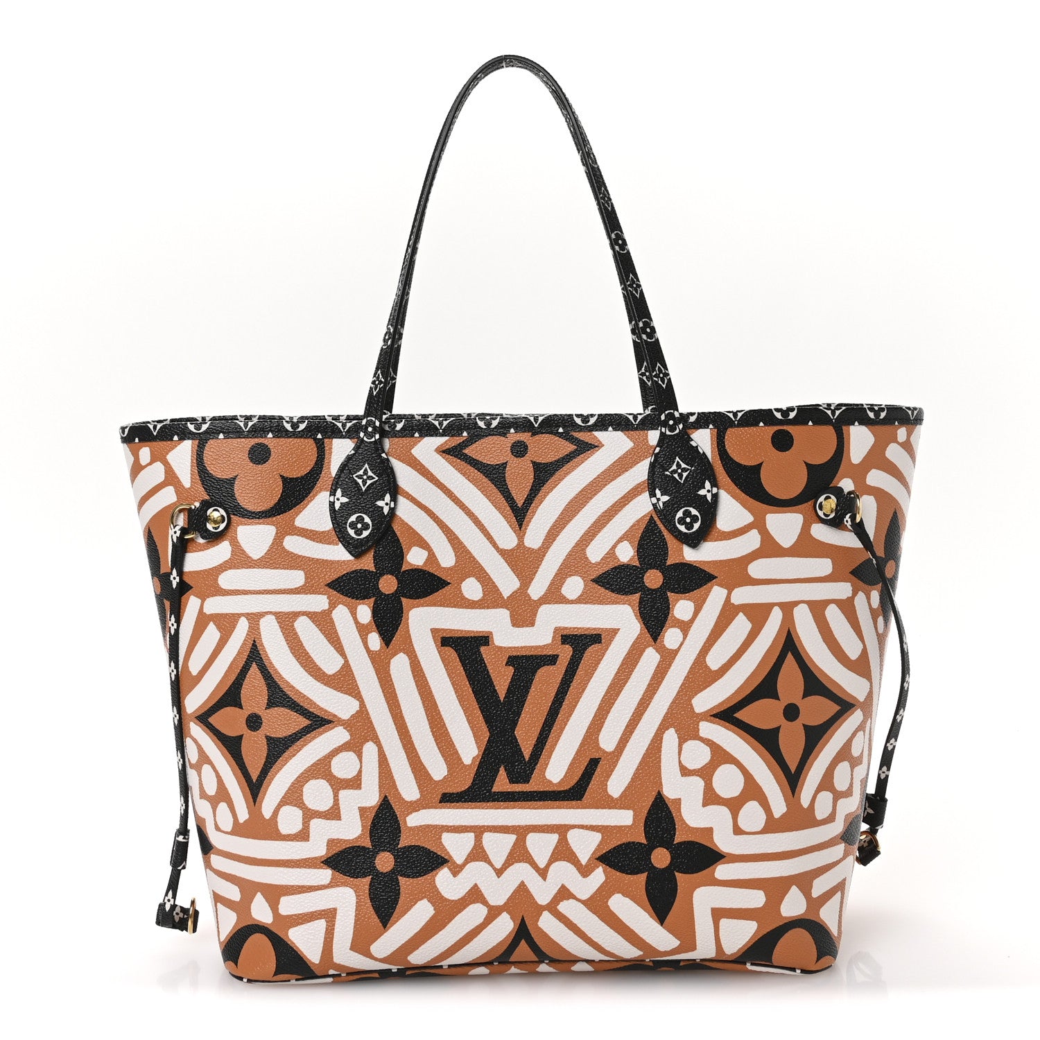 Louis Vuitton Monogram Giant Crafty Neverfull MM Creme Caramel 1 of 11