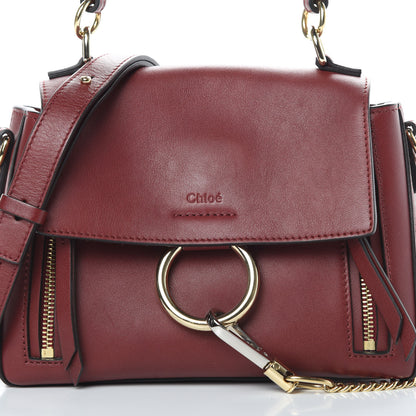 Chloe Calfskin Small Faye Day Shoulder Bag Sienna Red 8 of 13
