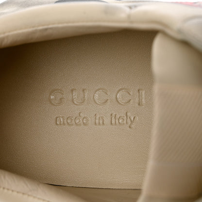 Gucci Calfskin Mouth Print Mens Rhyton Sneakers 8.5 Ivory 7 of 10