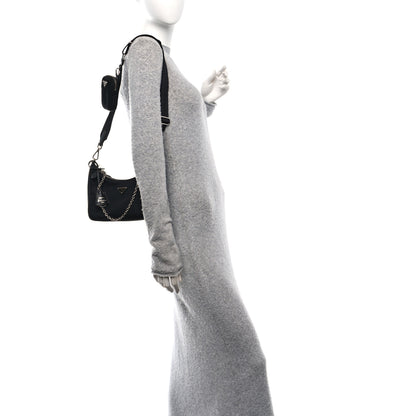 Prada Nylon Re-Edition 2005 Shoulder Bag Black 2 of 11