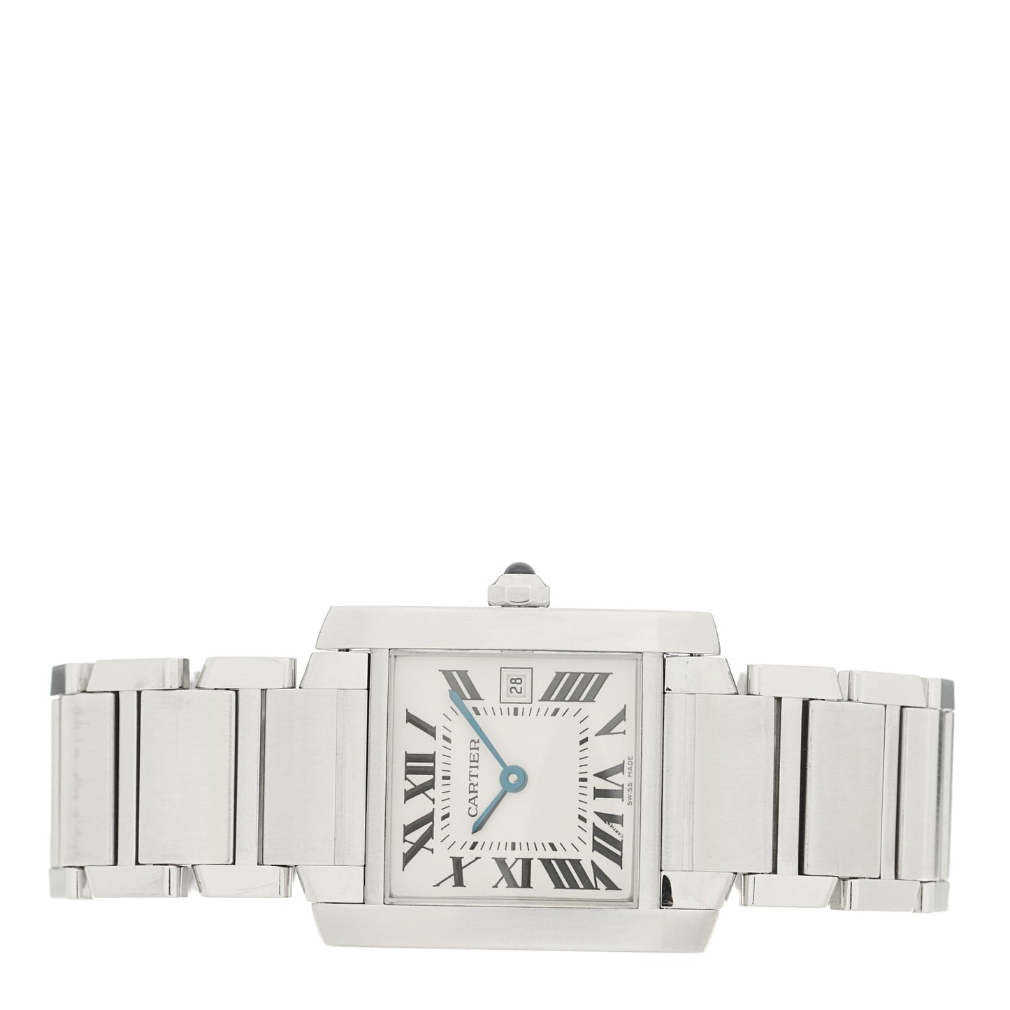 Stainless Steel 25mm Tank Francaise Quartz Watch