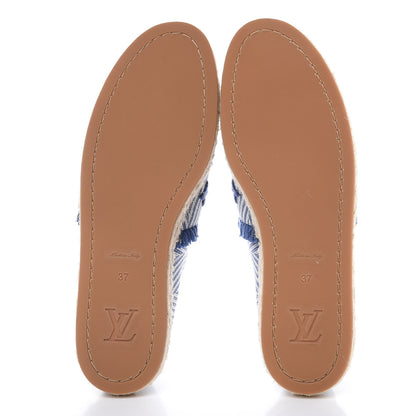 Louis Vuitton Canvas Monogram Sail Away Espadrille Flats 37 Marine 5 of 8