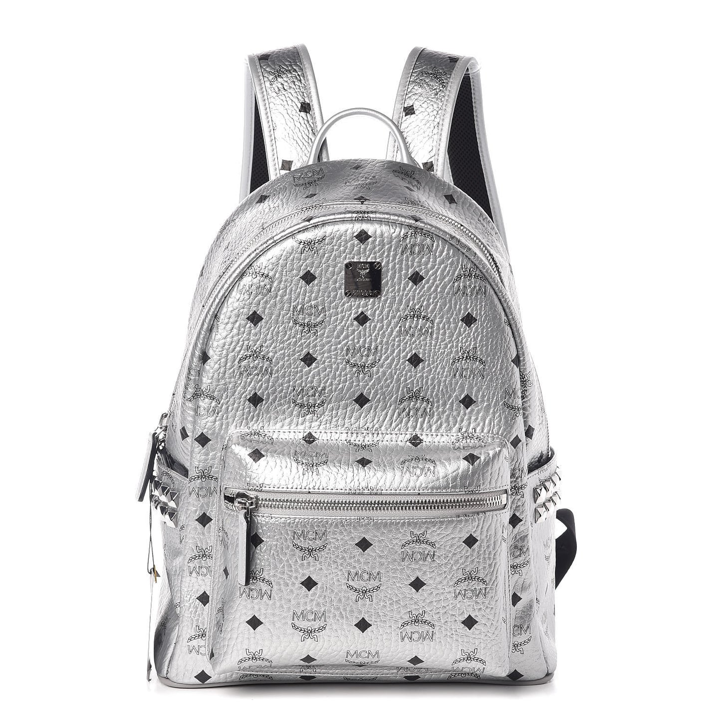 Visetos Small Side Stud Stark Backpack Silver