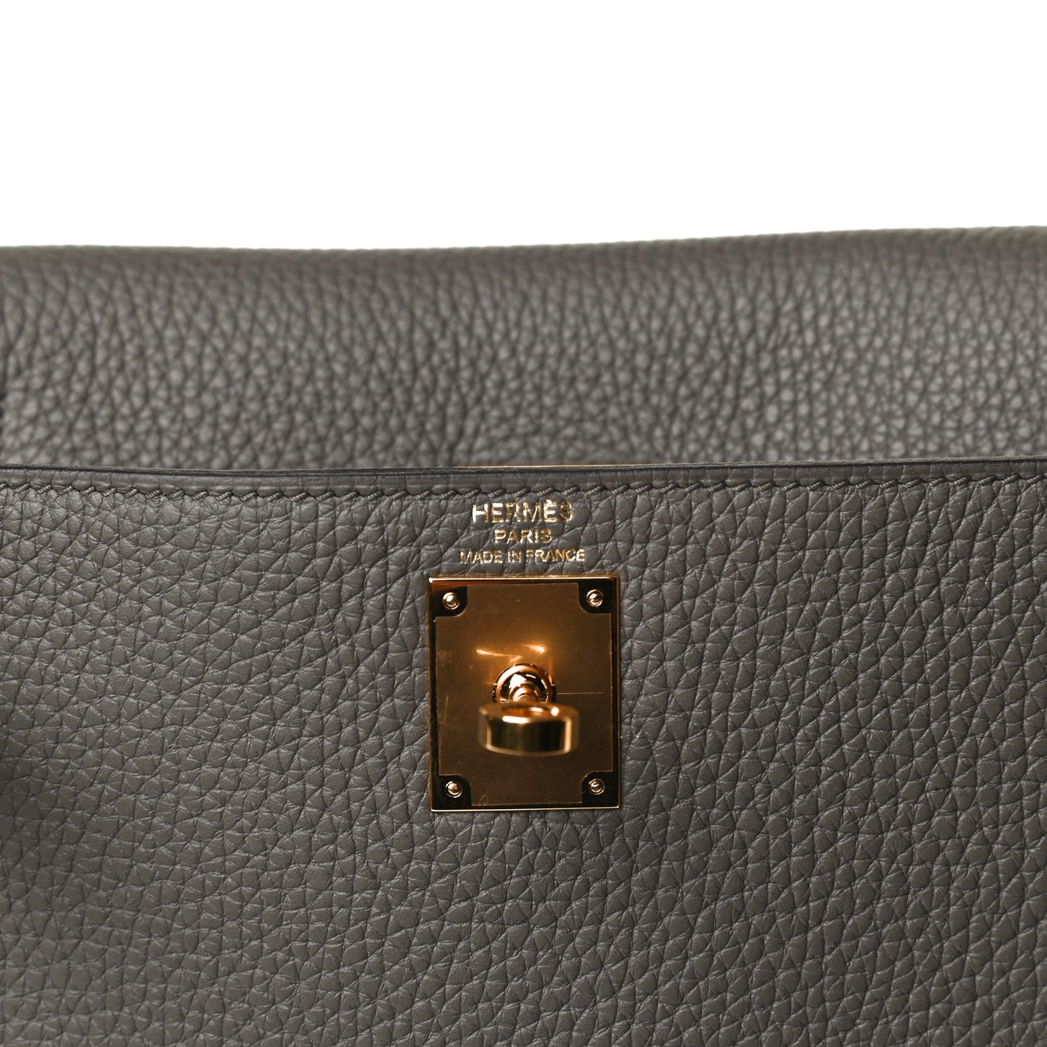 Hermes Taurillon Clemence Kelly Ado Backpack Etain 5 of 9
