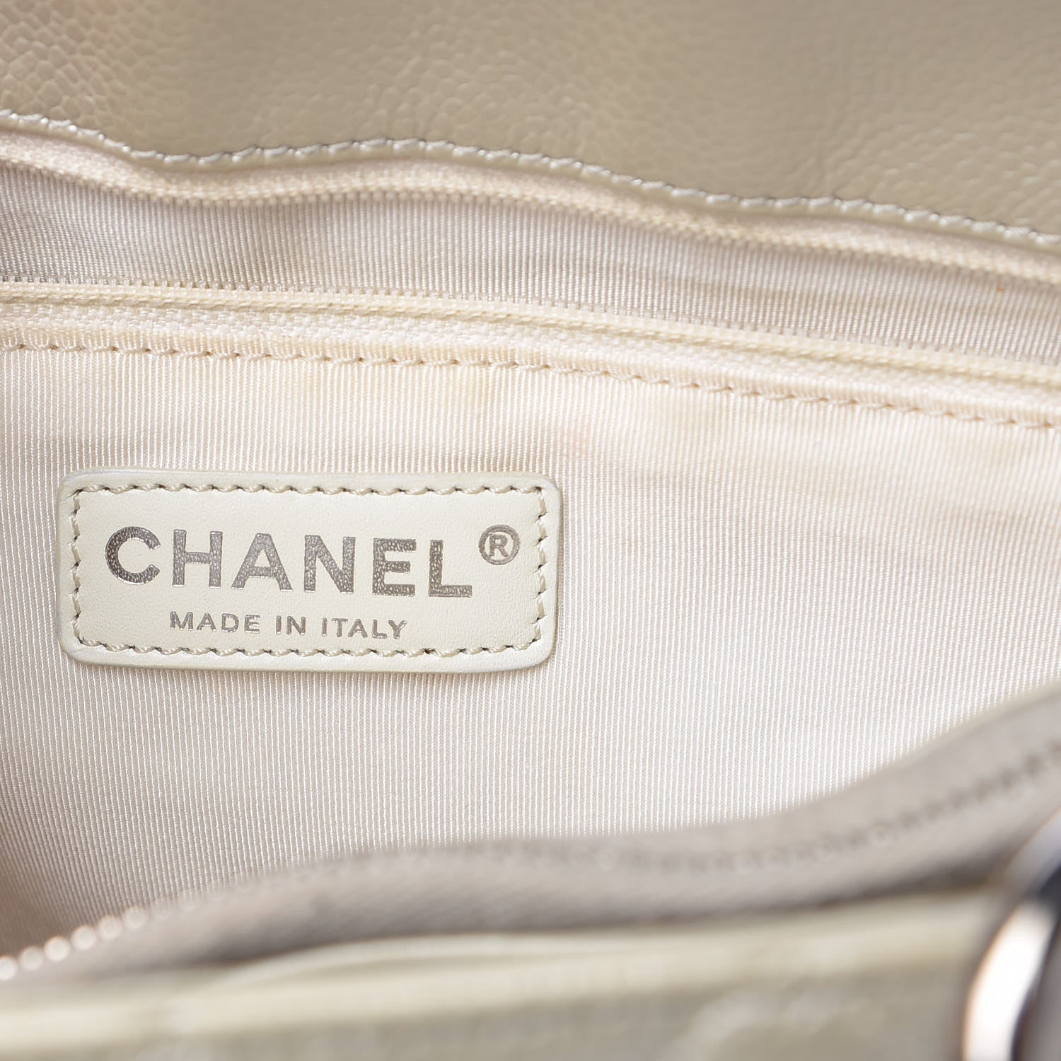 Chanel Caviar Quilted Grand Shopping Tote GST Pearl 6 of 12