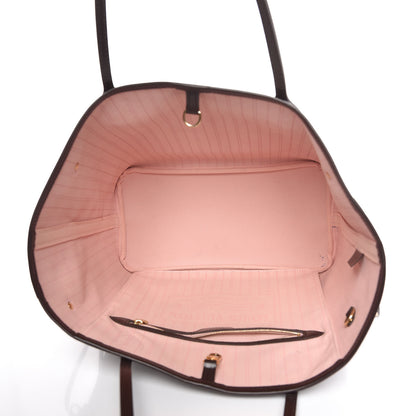 Louis Vuitton Damier Ebene Neo Neverfull MM Rose Ballerine 6 of 16