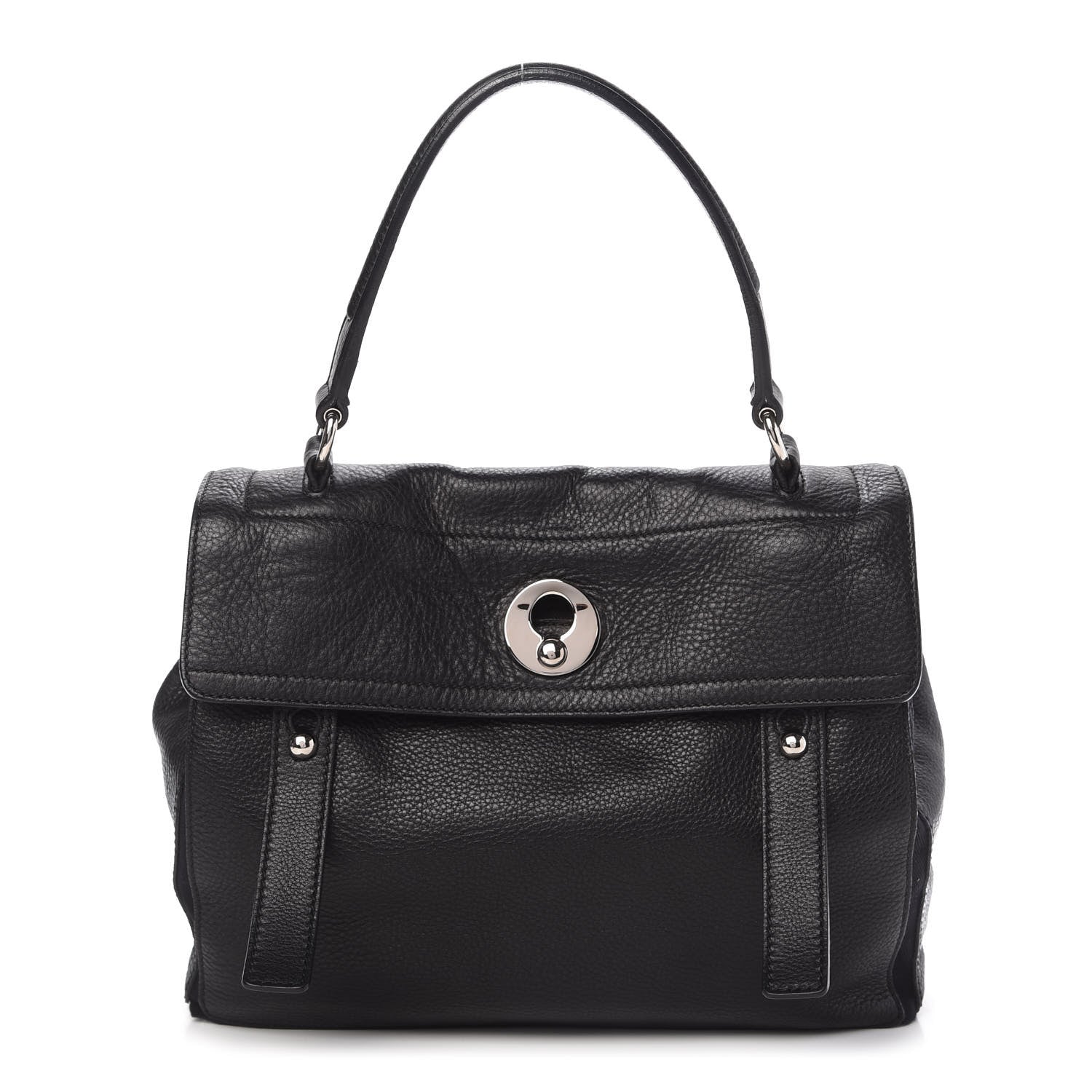 Saint Laurent Calfskin Canvas Medium Muse Two Black 2 of 10