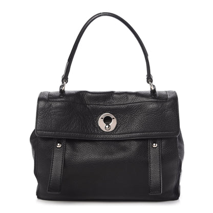 Saint Laurent Calfskin Canvas Medium Muse Two Black 2 of 10