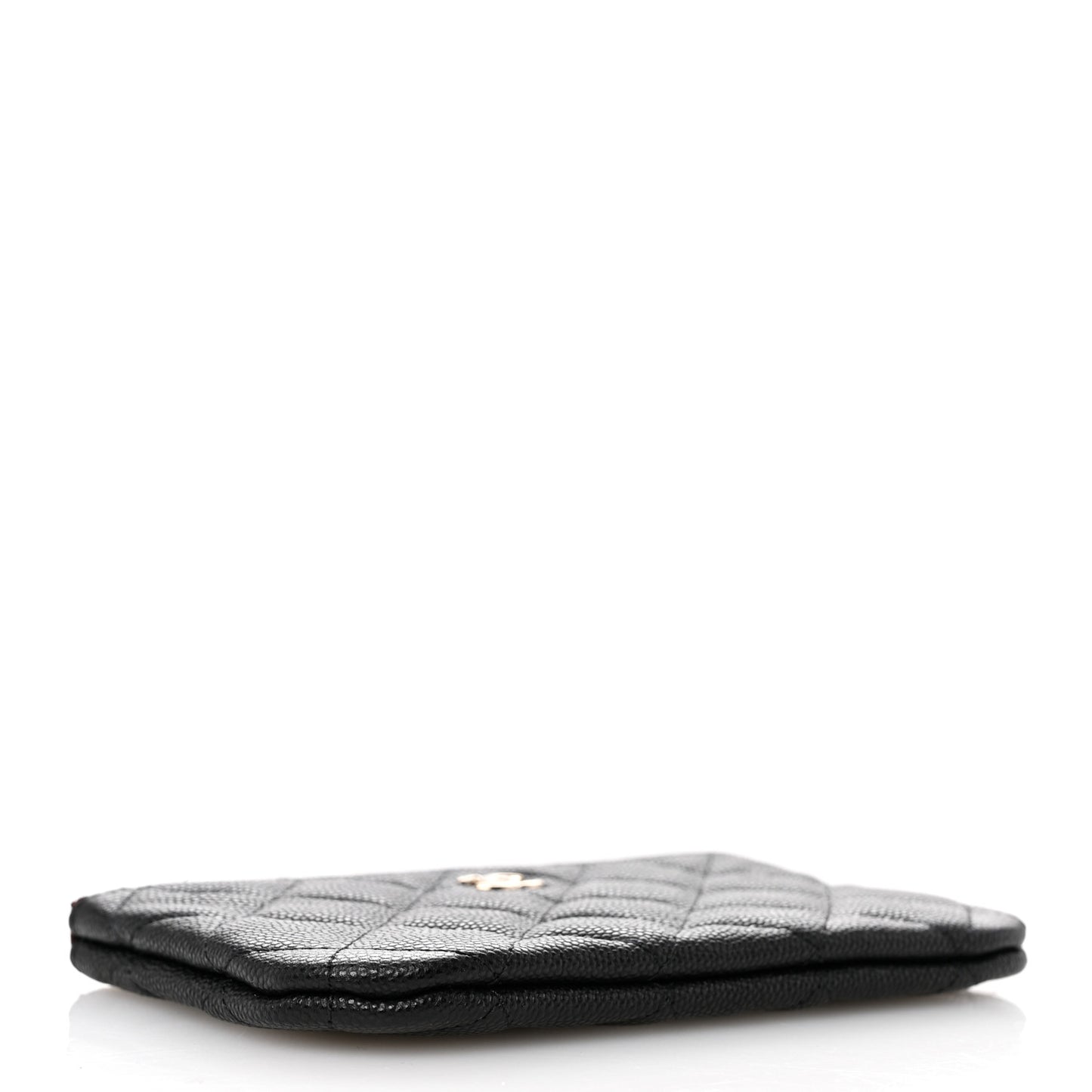 Caviar Quilted Small Cosmetic Case Black