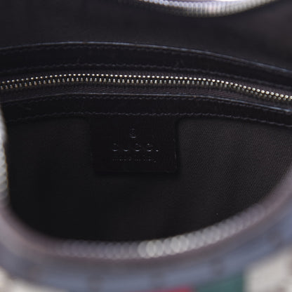 Gucci Monogram Web GG Reins Hobo Brown 8 of 10