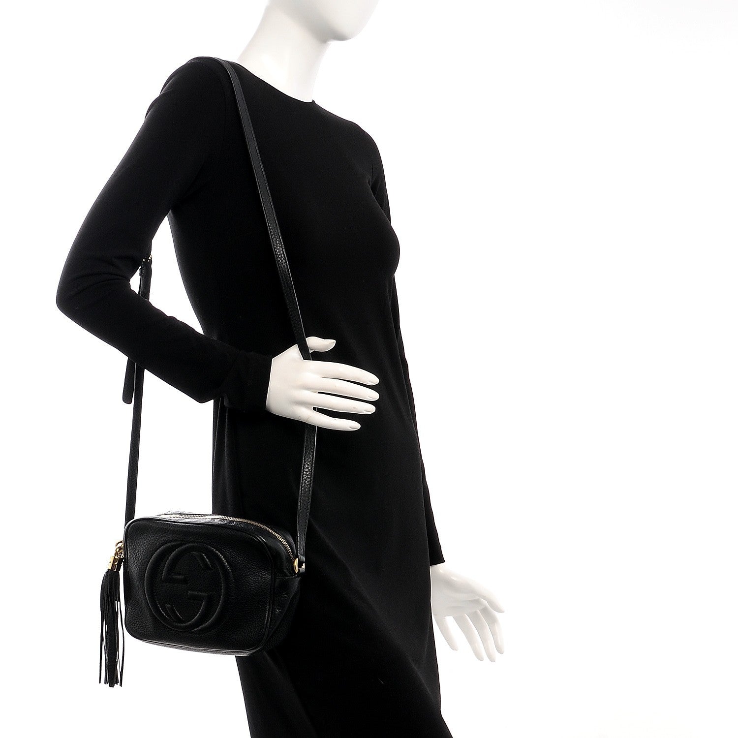 Gucci Pebbled Calfskin Small Soho Disco Bag Black 2 of 8