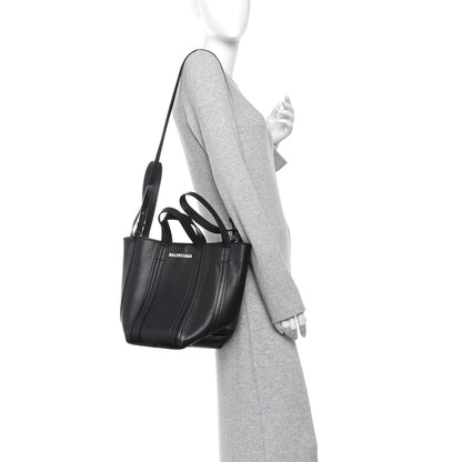 Balenciaga Grained Calfskin Small Everyday North South Shoulder Tote Bag Black 2 of 10