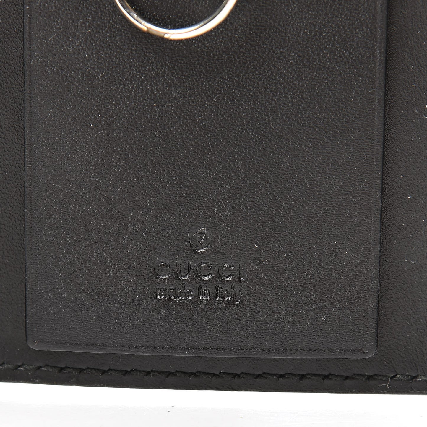 Guccissima Icon Signature 6 Key Holder Case Black