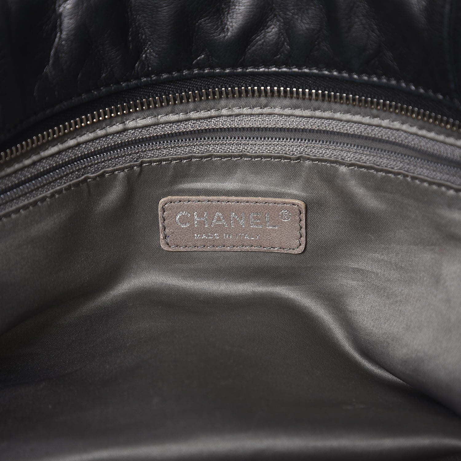 Chanel Lambskin Quilted East West Sharpei Tote Black 6 of 14