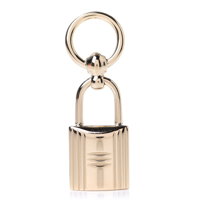 Hermes Permabrass Mini Loop Charms Cadenas Scarf Ring Gold 2 of 5