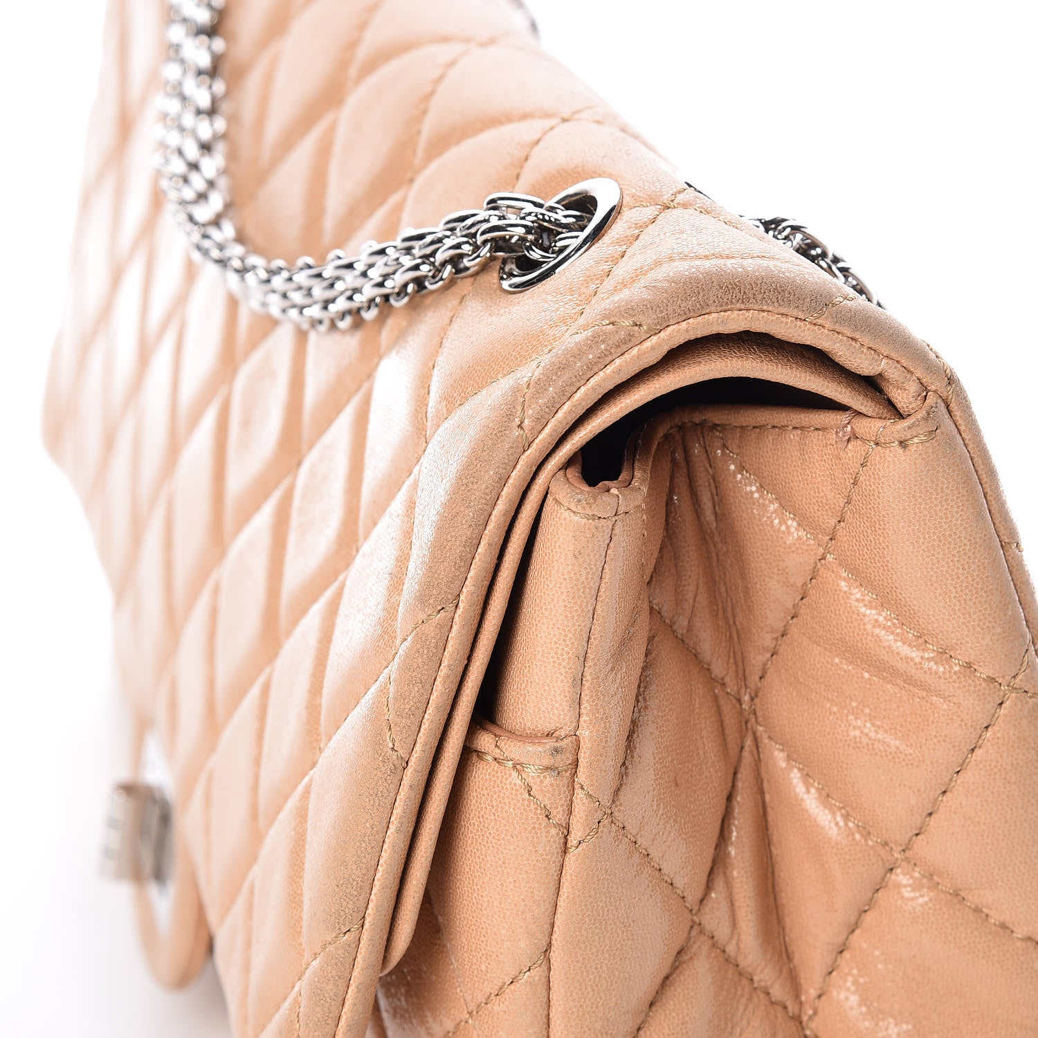 Chanel Iridescent Calfskin Quilted 2.55 Reissue 227 Flap Beige 11 of 25