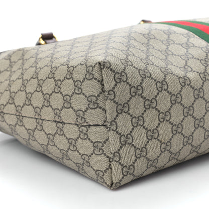 Gucci GG Supreme Monogram Medium Ophidia Shopping Tote Brown 8 of 9
