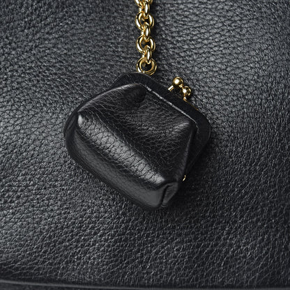 Dolce & Gabbana Grained Deerskin Large Miss Sicily Satchel Black 7 of 9