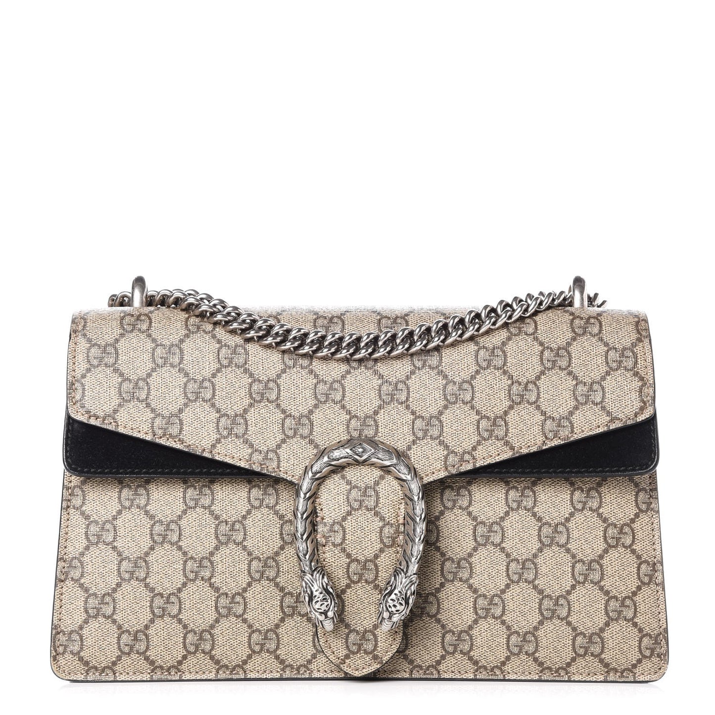 GG Supreme Monogram Small Dionysus Shoulder Bag Black