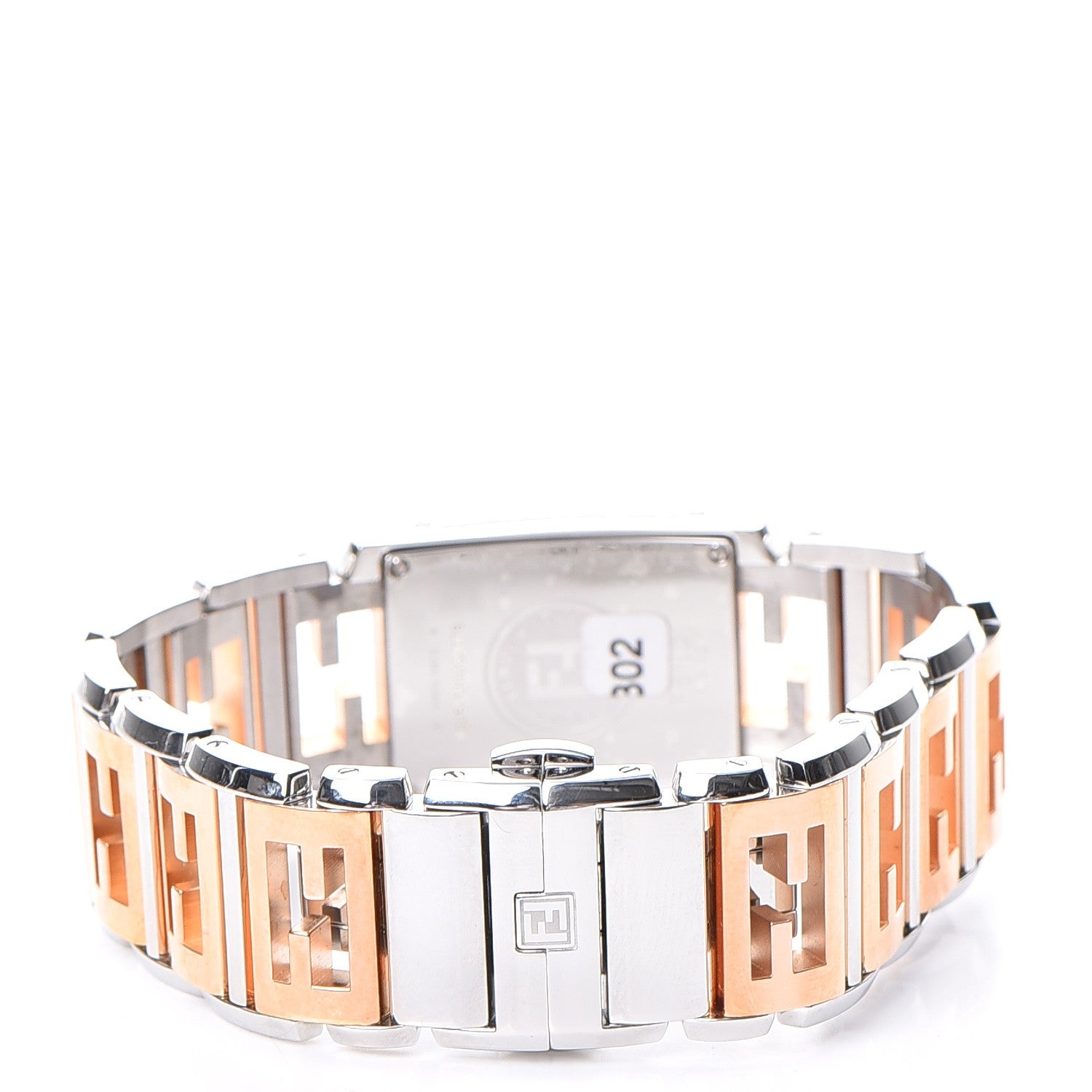Fendi Stainless Steel 25mm Forever Tank Two Tone Quartz Watch 4 of 10