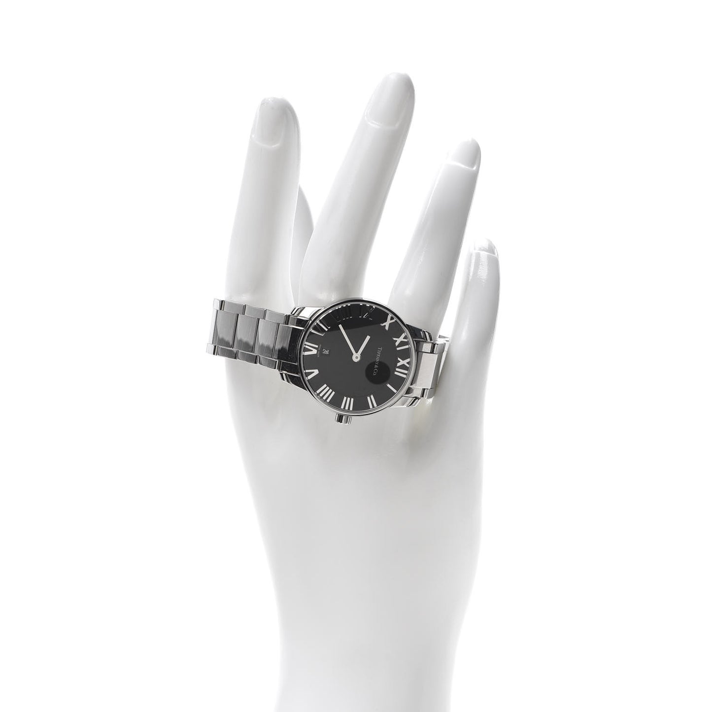 Stainless Steel 29mm Atlas 2-Hand Quartz Watch Black