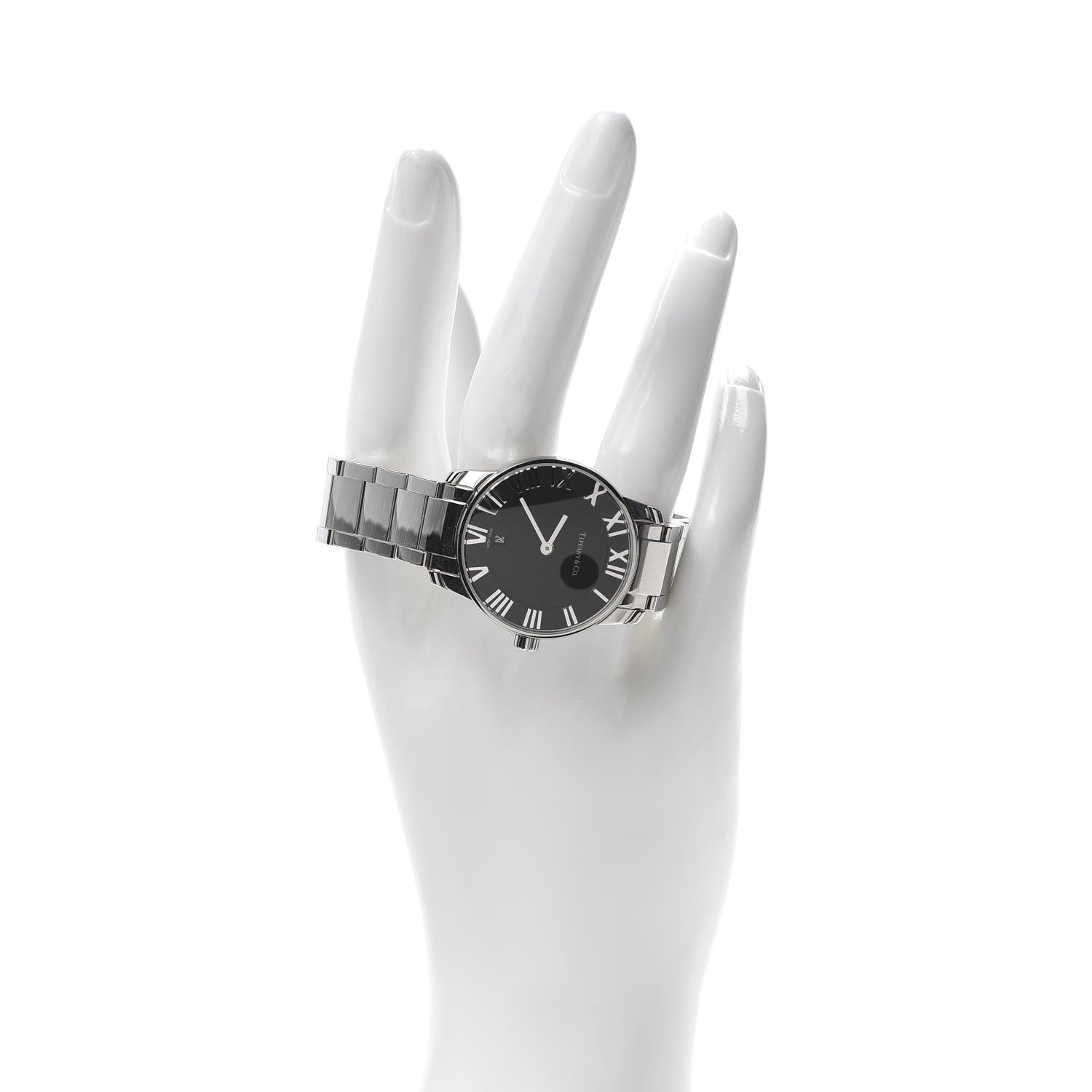 Tiffany Stainless Steel 29mm Atlas 2-Hand Quartz Watch Black 2 of 7