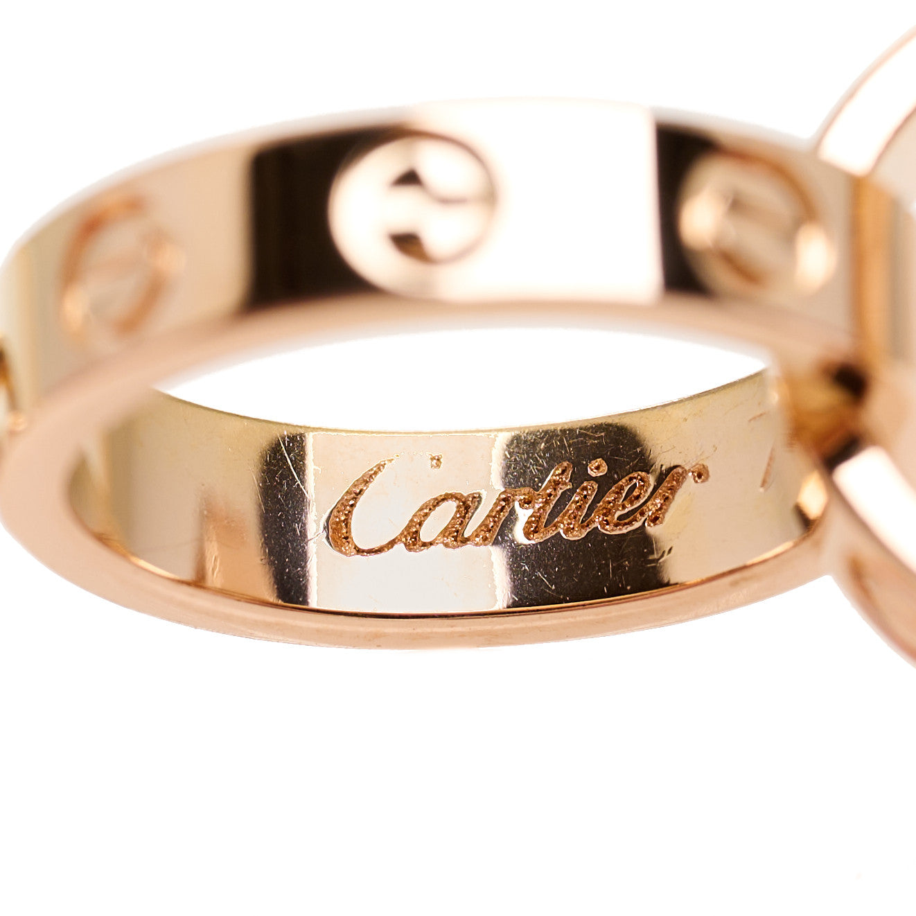 Cartier 18K Pink Gold Interlocking LOVE Necklace 6 of 9