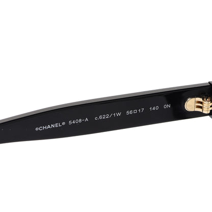 Chanel Acetate Square Eyeglasses 5408 Black 5 of 7