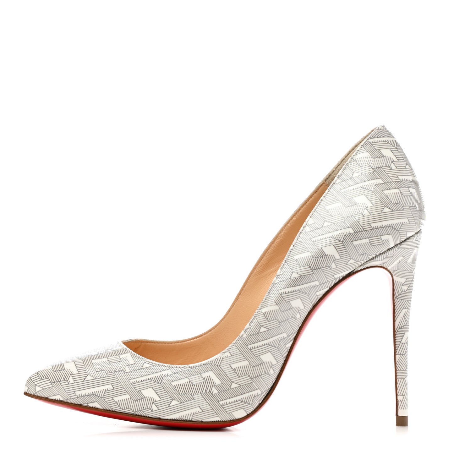Patent Pigalle Follies 100 Pumps 35.5 White Silver
