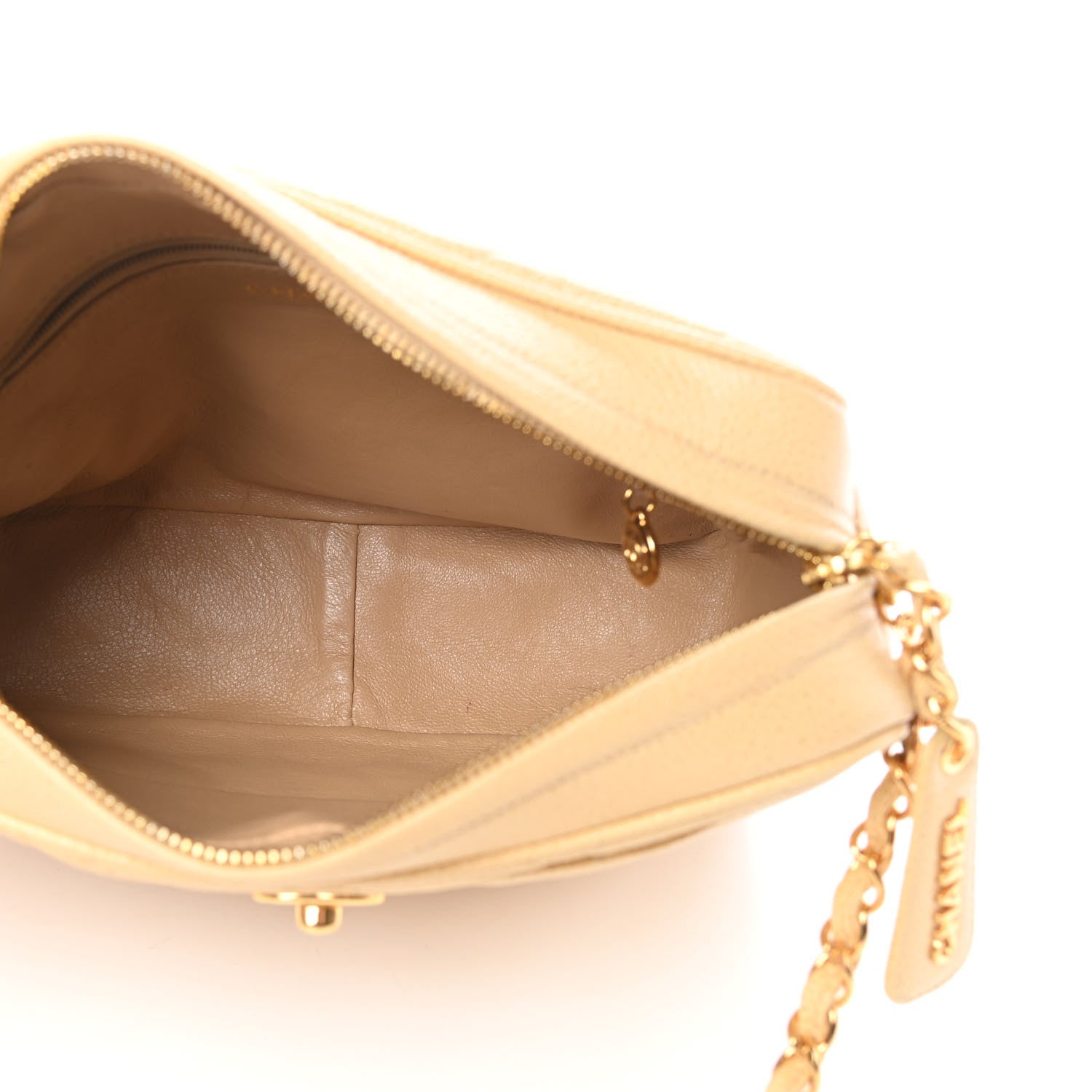 Chanel Caviar Quilted Camera Case Beige 5 of 15