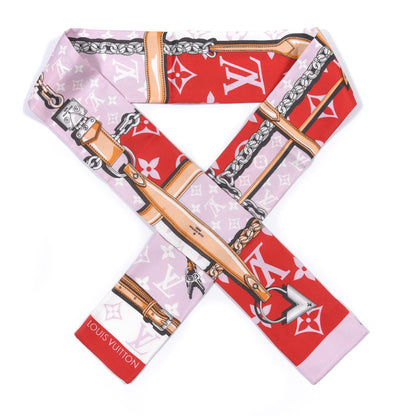 Louis Vuitton Silk Monogram Giant Confidential Bandeau Rouge 1 of 5