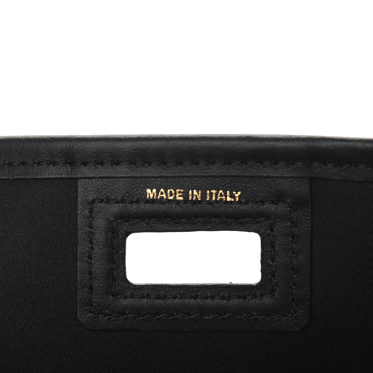 Glazed Fabric Vitello Century FF 1974 Stamp Patch Mini Peekaboo Defender Cover Mogano Panna Black
