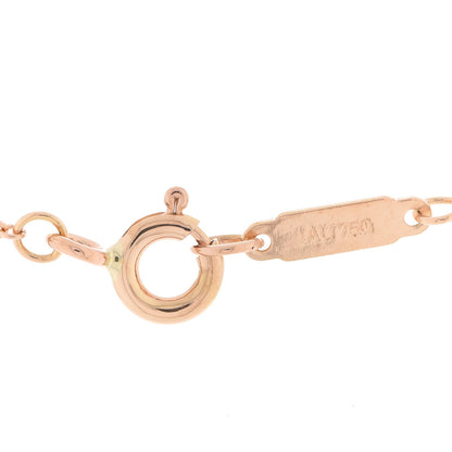 Tiffany 18K Rose Gold Diamond Mini Metro Horseshoe Pendant Necklace 3 of 4
