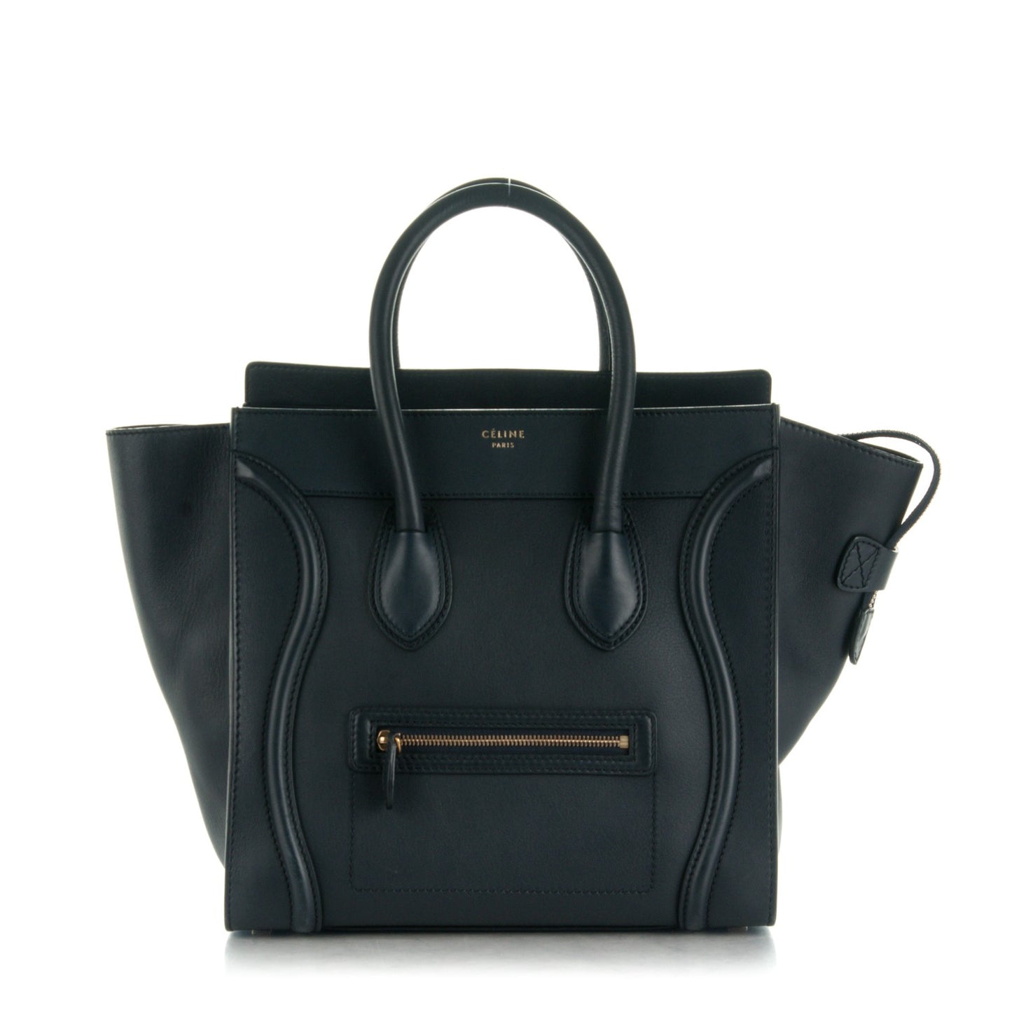 Smooth Calfskin Mini Luggage Navy Blue
