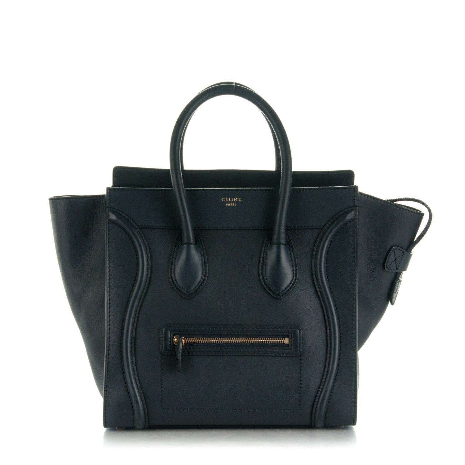 Celine Smooth Calfskin Mini Luggage Navy Blue 1 of 9