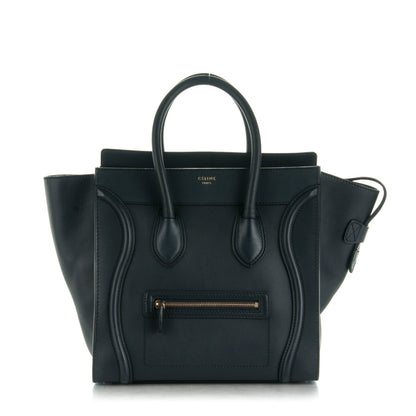 Celine Smooth Calfskin Mini Luggage Navy Blue 1 of 9