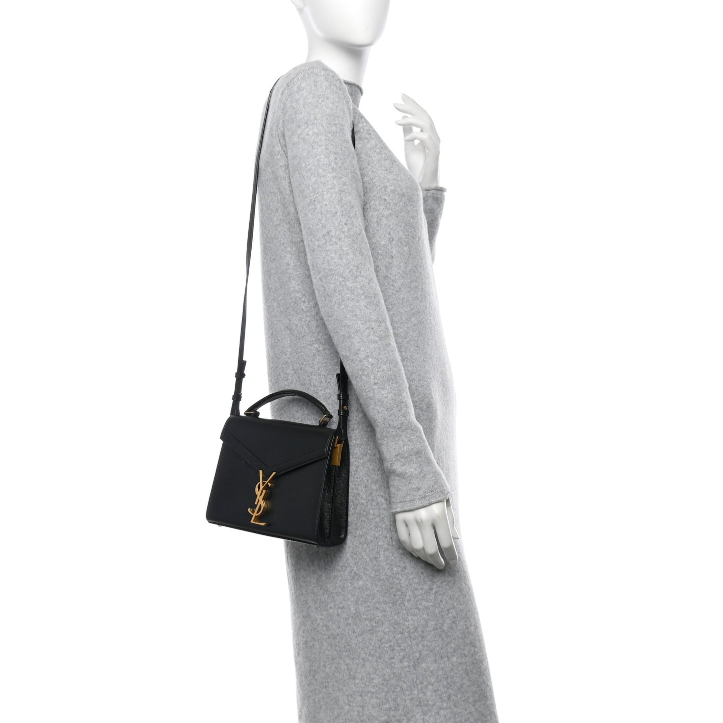 Grain de Poudre Mini Classic Monogram Cassandra Top Handle Black