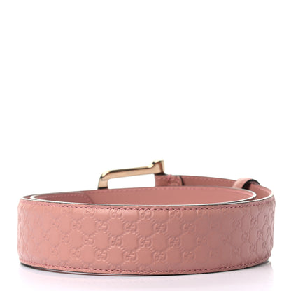 Gucci Soft Microguccissima Margaux Calfskin Belt 85 34 Soft Pink 2 of 5