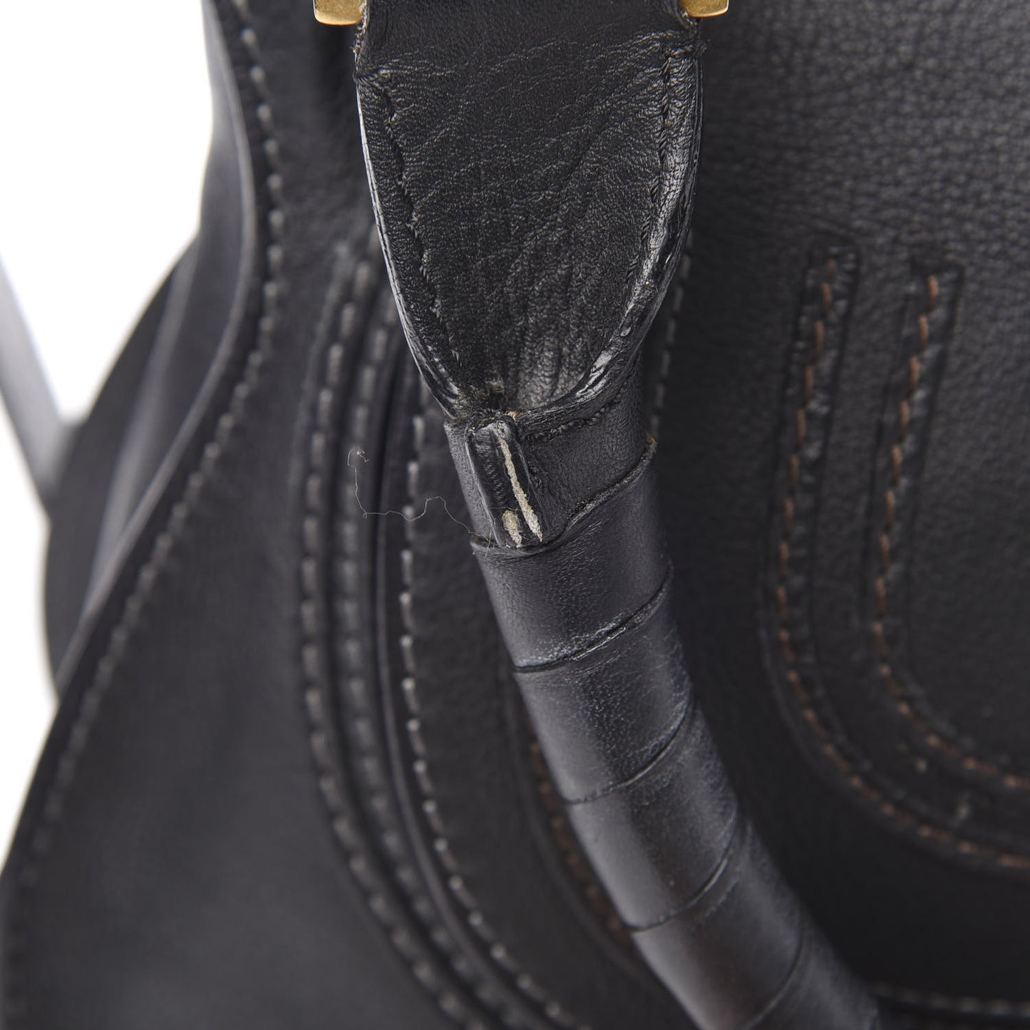 Calfskin Medium Marcie Satchel Black