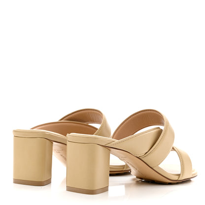 Bottega Veneta Vienna Calfskin The Band Cross Strap Mule Sandals 39 Cane Sugar 4 of 6