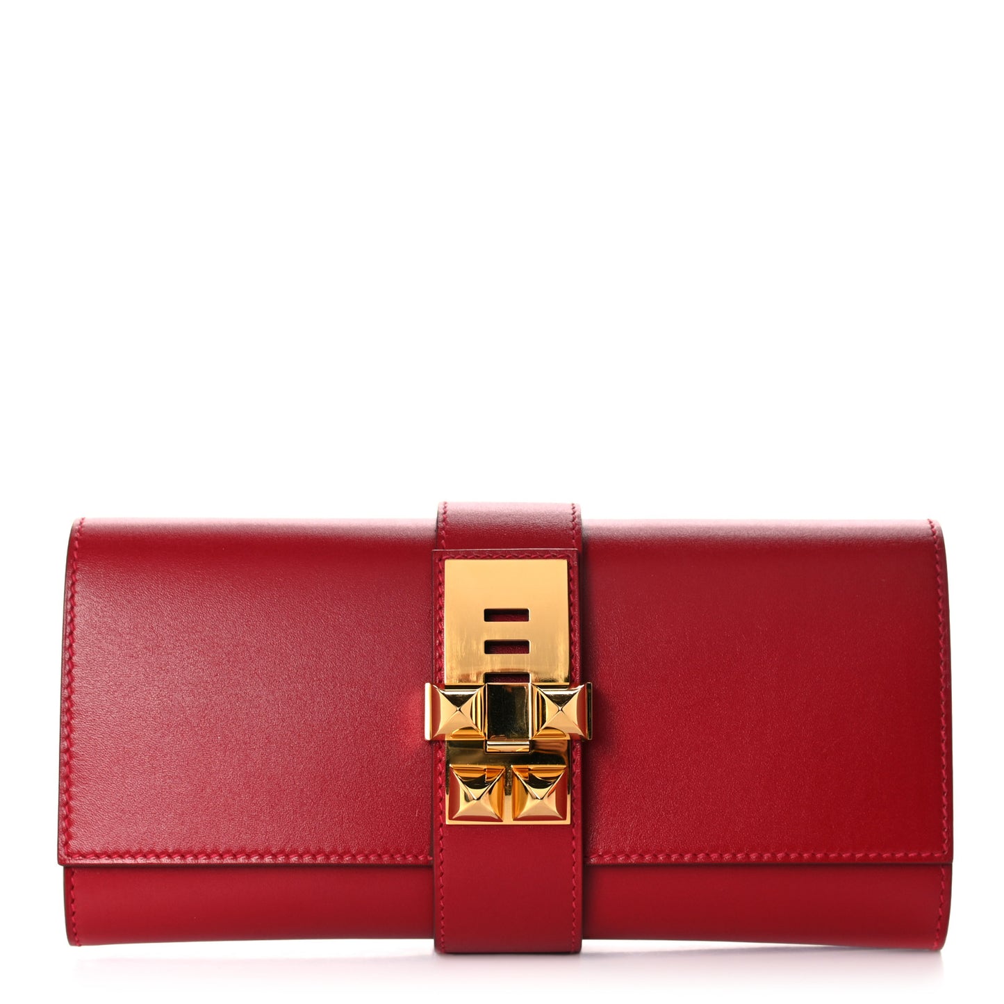 Tadelakt Medor 23 Clutch Rouge Vif