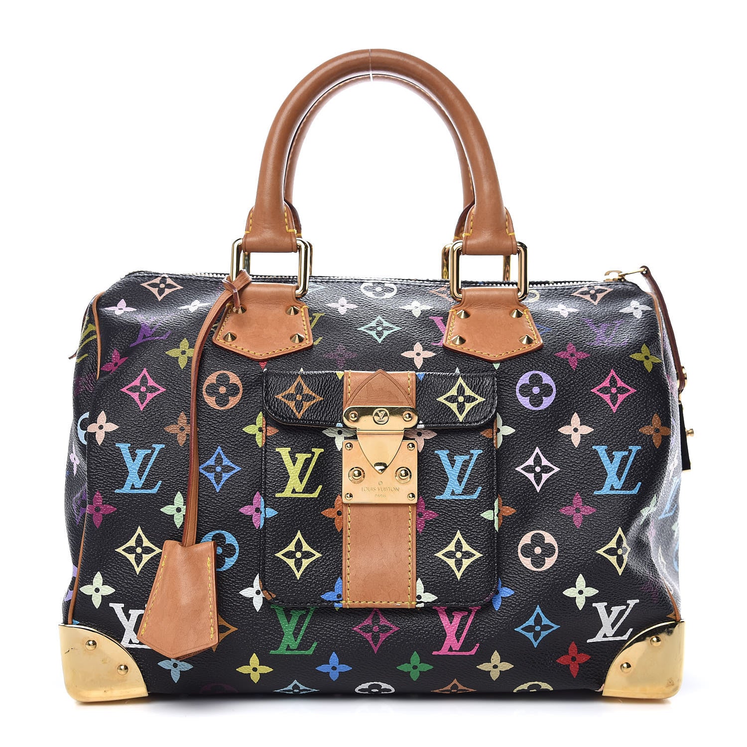 Louis Vuitton Monogram Multicolor Speedy 30 Black 1 of 14