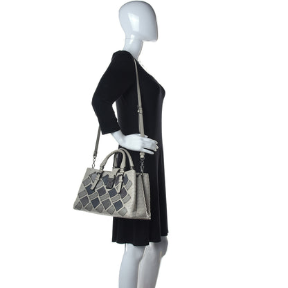 Bottega Veneta Light Calf Snakeskin Intrecciato Patchwork Small Roma Cream 2 of 11