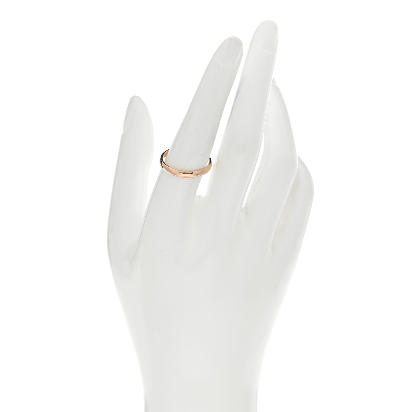 18K Rose Gold 3mm Classic Wedding Band Ring 57 8