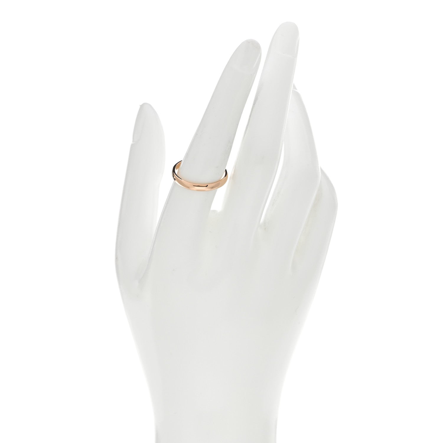 Tiffany 18K Rose Gold 3mm Classic Wedding Band Ring 57 8 2 of 4