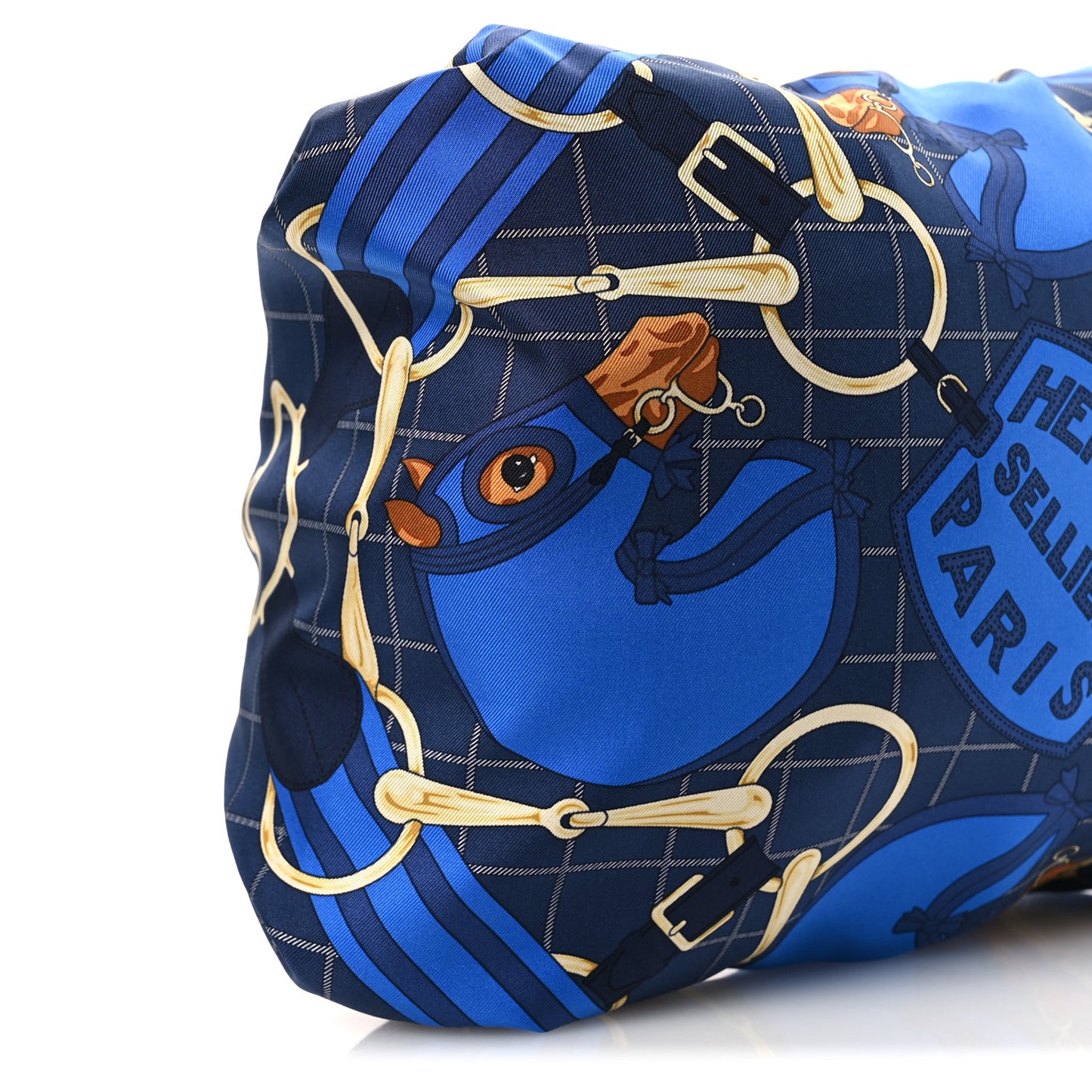 Silk Tatersale Balusoie Bag Bleu Indigo Black